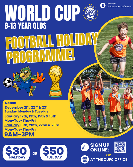 Summer Junior World Cup Holiday Programme (U9-U13)