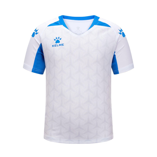 White Short Sleeve Football Shirt (Kids)
